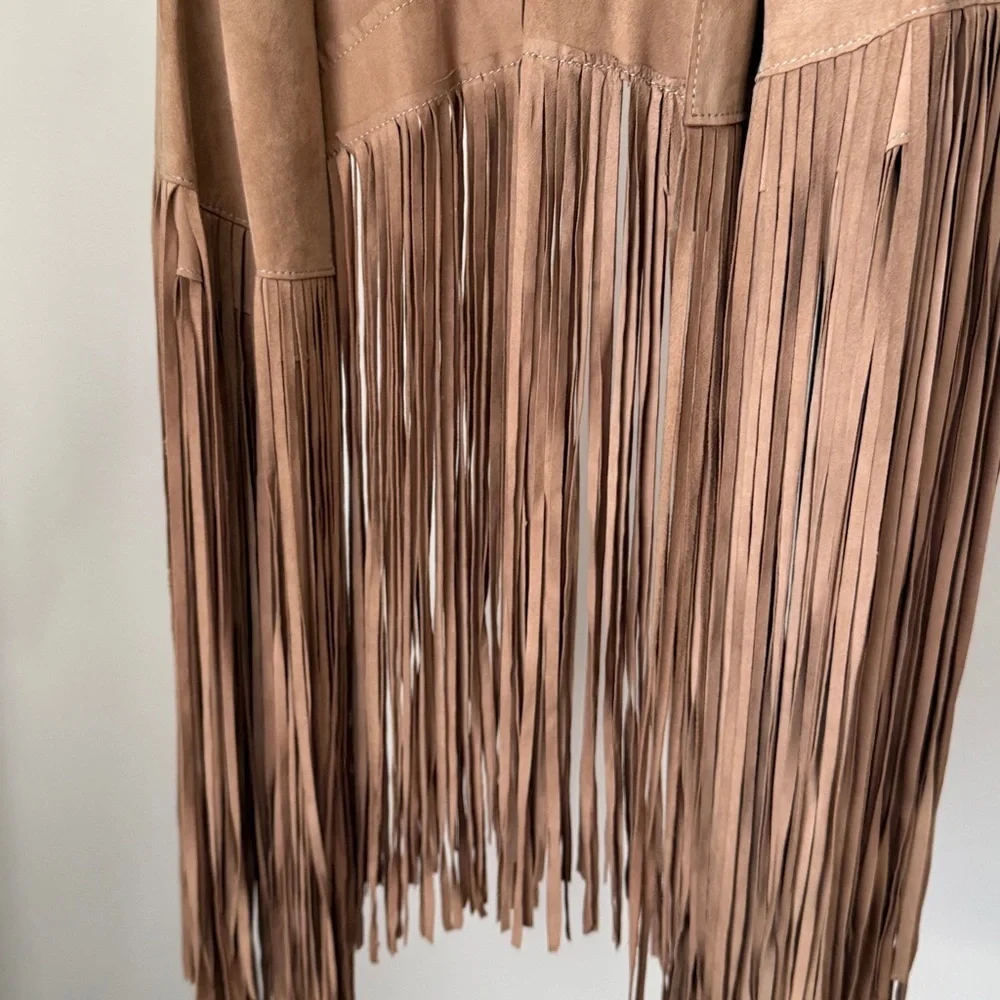 Lamarque Tan Suede Vest